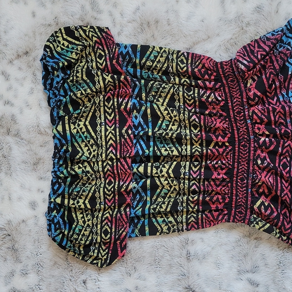 Tribal Ruffle Romper - Picture 2 of 4